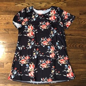 Flower print dress